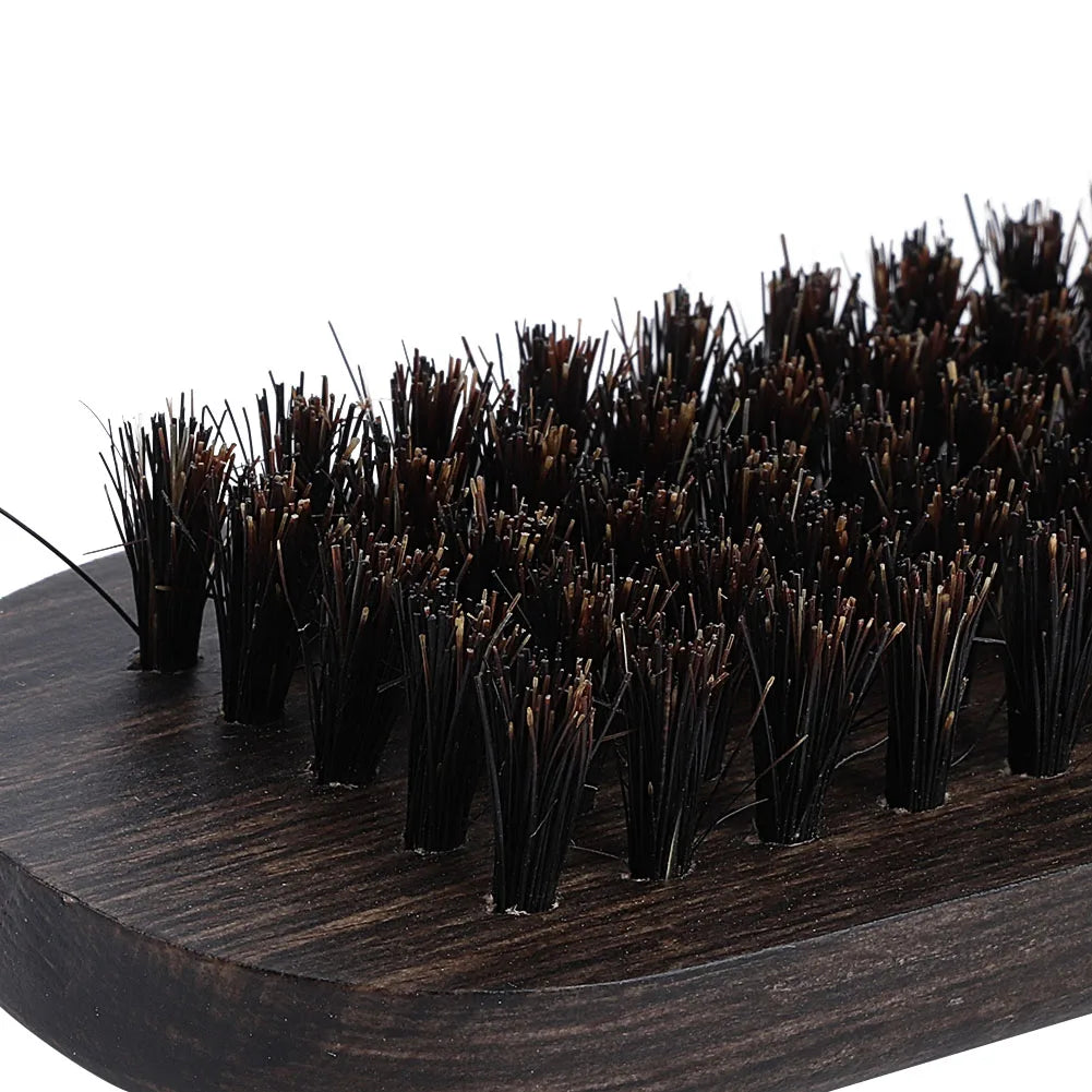 Double Brushes Comb Hairdressing Comb Professional Hairdressing Comb Double Brushes Wooden Anti static Hair Straightener Tool