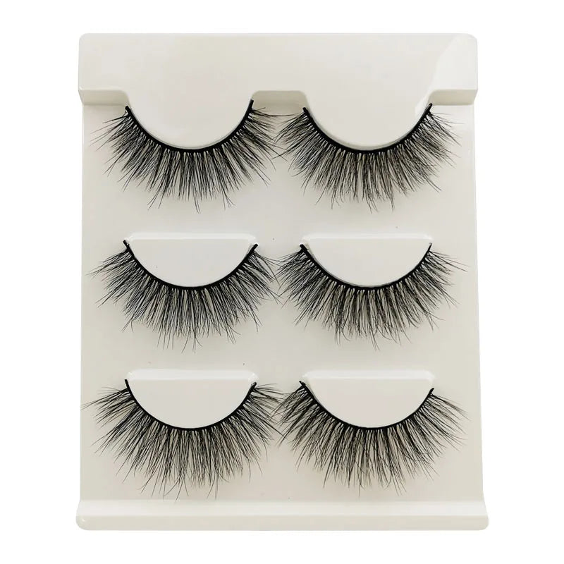 3/5 Pairs  Lashes Natural Short Fluffy Eyelashes