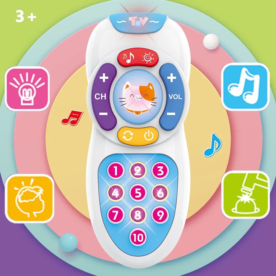 Baby Remote Control Toys Montessori Early Education Mobile Phones for Babies Soft Lighting and Gentle Lullabies Baby Easter Holi