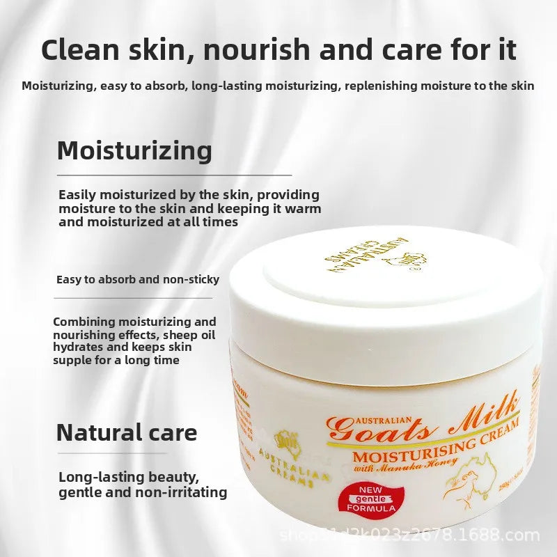 250G Australian G&M Sheep Oil Goat Milk Honey Extract Essence Moisturizes Cream Vitamin-E Milk Skin Care Face Care