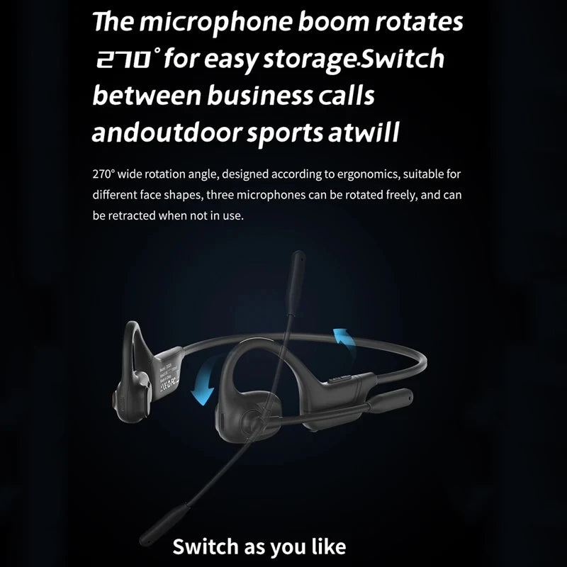 Professional air conduction HIFI sound quality wireless noise reduction Bluetooth headset