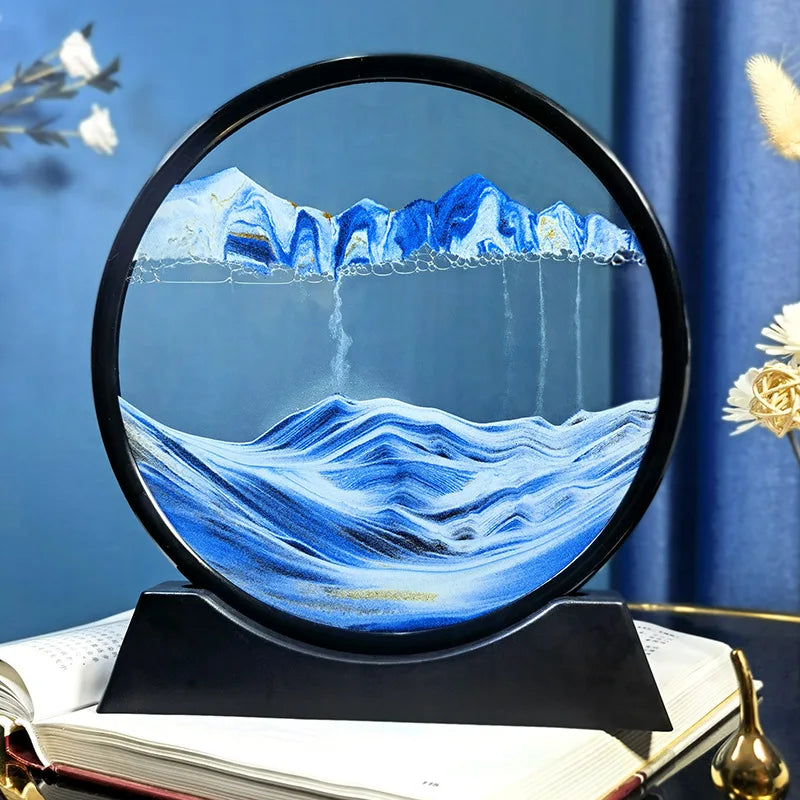 Hourglass Quicksand Craft Flowing Sand Painting Home Decor