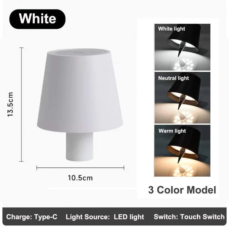 Wireless Table Lamp For Wine Bottles LED Bottle Light For Outdoor Use Touch Control Ideal For Restaurants Bars Festival Party