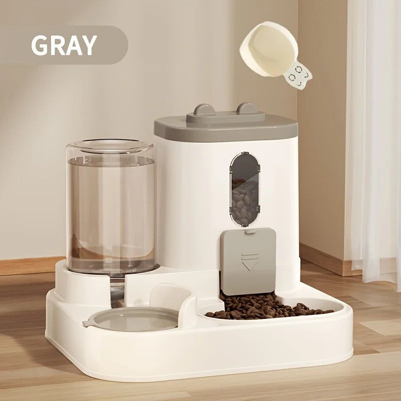 2in 1 Cat Food Dispenser Water and Food Integrated Fully Automatic Cat Food Feeding and Water Dispenser Cute Water Dispenser