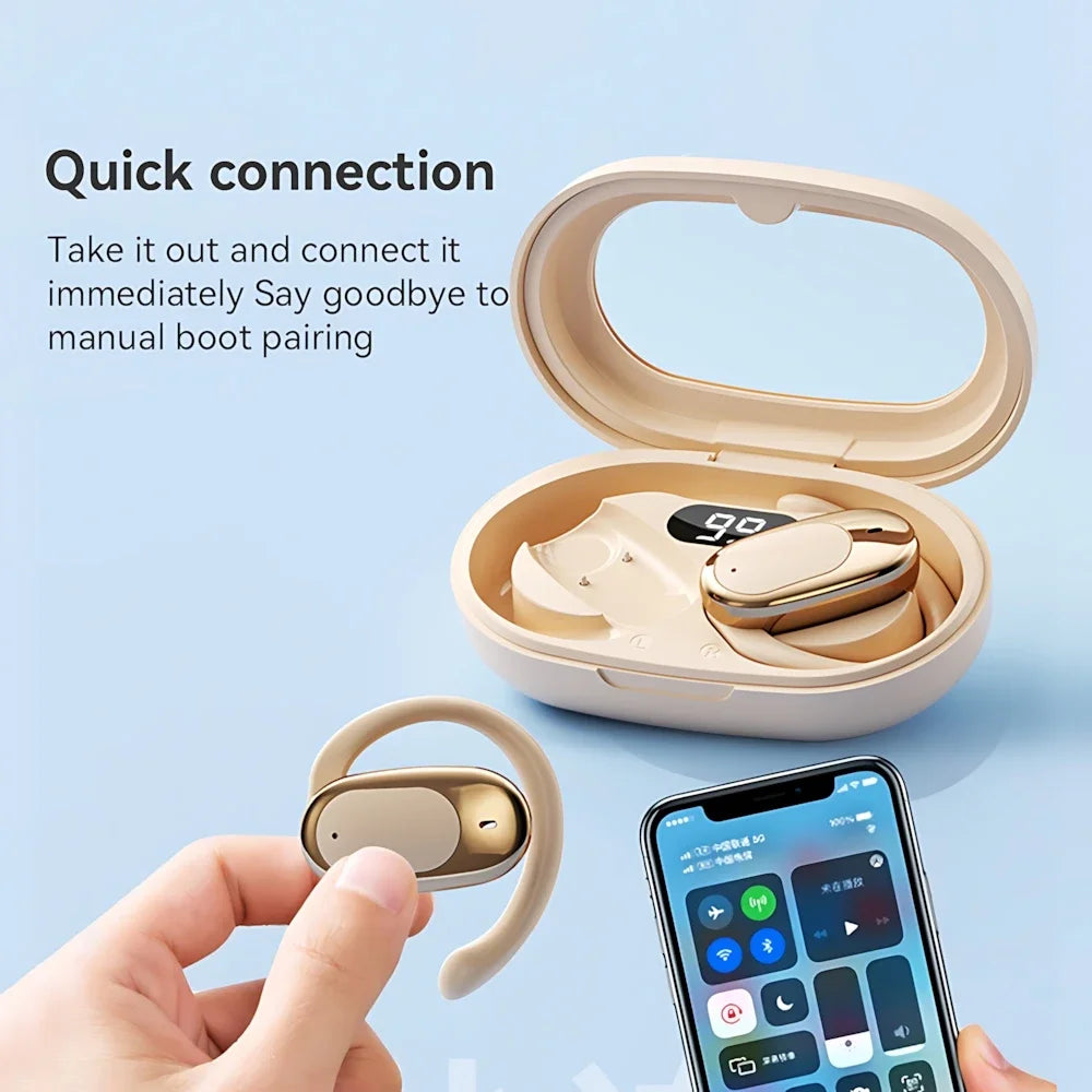 OWS Wireless Headphone Bluetooth Headset Smart Adjustable Touch Sports Waterproof Earbuds Stereo Music Earphone For Xiaomi Phone
